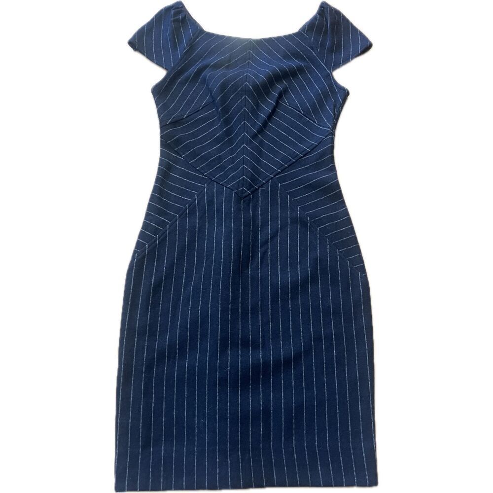 Diane Von Furstenberg Pinstripe Work Dress Women’s Size 4 NWT